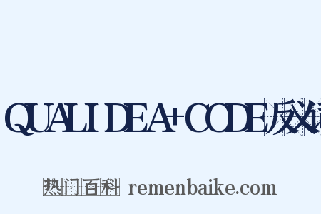 QUALIDEA+CODE反义词是什么意思的图片